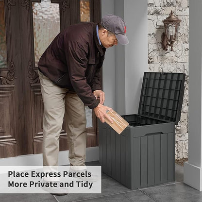 Flamaker Deck Box 31 Gallon Waterproof Resin Small Deck Box - Image 2