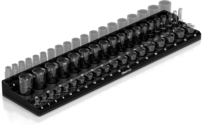 Olsa Tools Magnetic Socket Organizer by OlsaTools