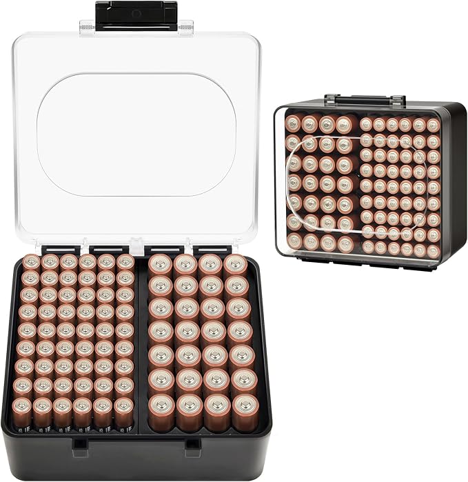 FULLCASE Battery Storage Organizer Box, Holder Container by FullcaseEasyLifeStorage