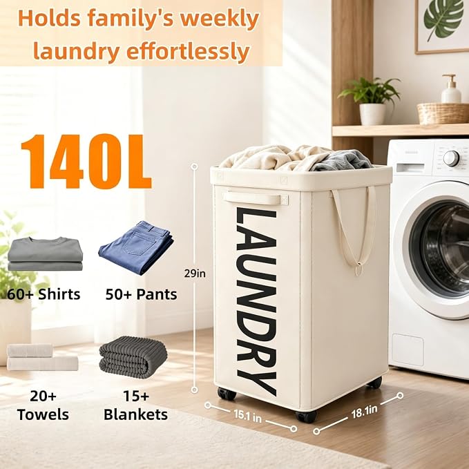 Optish 140L Laundry Hamper - Image 4