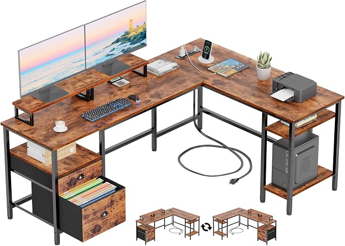 Furologee 66” L Shaped Desk by Furologee