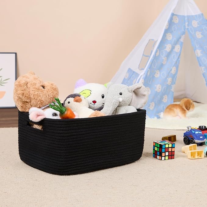 Large Storage Baskets for Shelves, Closet Organizers Bins for Clothes Blanket - Image 5