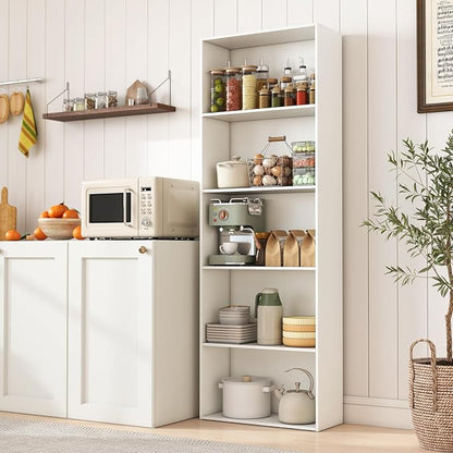 Giantex 5-Tier Bookshelf, Freestanding Tall Bookcase - Image 8
