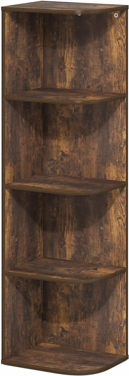 Furinno PASIR Book Shelf, 4-Tier Corner Bookshelf - Image 7