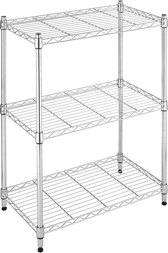 Xcity Storage Shelves, 3 Tier Heavy Duty Metal Shelving Unit, 1050 LBS by Unknown