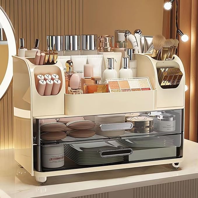 Makeup Organizer with Drawers for Vanity, Bathroom Countertop Organizer with - Image 2