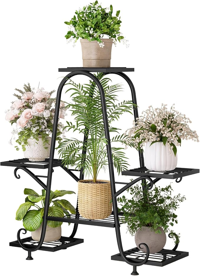 INGIORDAR Plant Stand Indoor Outdoor Shelf Metal Holder Pot Rack Multiple by INGIORDAR