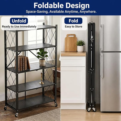 5-Tier Foldable Storage Shelves - Image 6