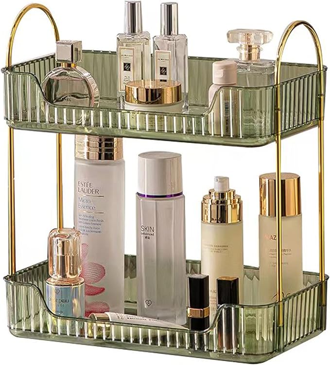 shuang qing Bathroom Counter Organizer Countertop Storage, Cosmetics Skincare by SHUANGQING