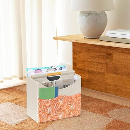 EZDeco Magazine Holder, Boho Foldable Magazine Rack Storage Basket - Image 4