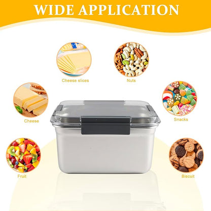 Cheese Container for Refrigerator, Cheese Stainless Steel Container - Image 3