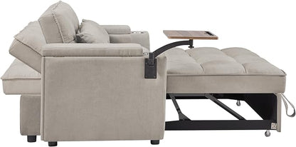 65" Cloud Couch Sleeper Sofa Bed - Image 7