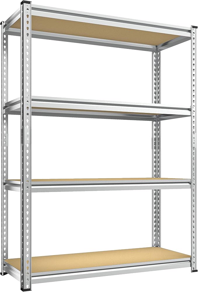 REIBII Storage Shelves Adjustable Metal Shelving 1600LBS Garage Shelves by REIBII