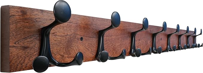 SKOLOO 43-Inch Wood Coat Rack Wall Mount by SKOLOO
