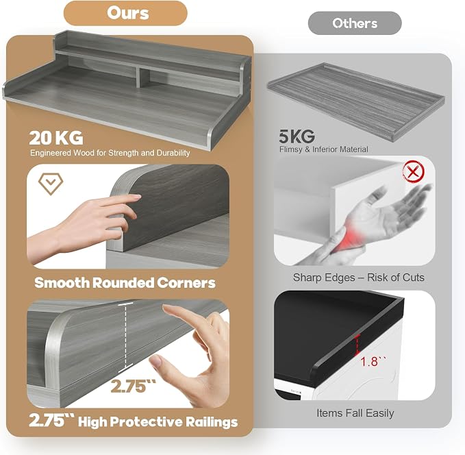 2-Tier Washer Dryer Countertop - Image 3