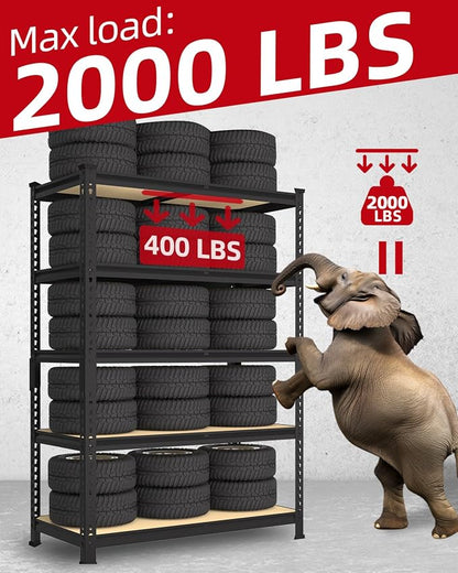 PrimeZone 35.5" x 12" x 72" Heavy Duty Storage Shelves - Image 7