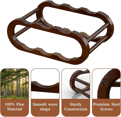 PEKER Wine Rack – Small Countertop Wine Rack & Wine Bottle Holder - Image 5