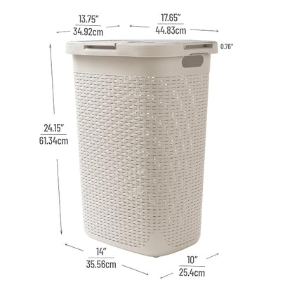 Mind Reader Slim Laundry Hamper - Image 3