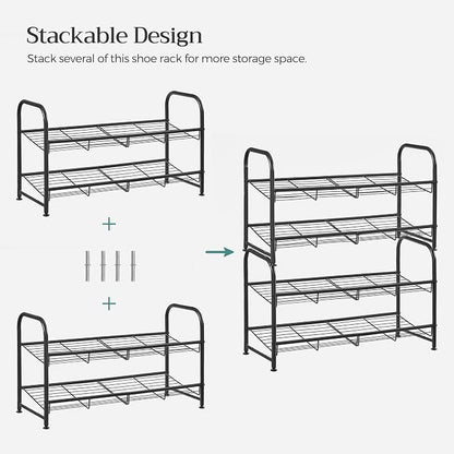 SONGMICS Shoe Rack, 2 Tier Shoe Organizer - Image 7