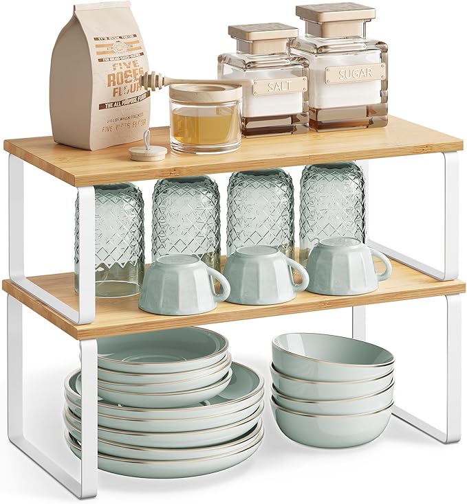 SONGMICS Cabinet Organizer Shelf, Kitchen Storage, Spice Rack, Expandable - Image 8