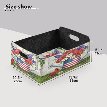 Watering Can with Us Flag Storage Basket - Image 4