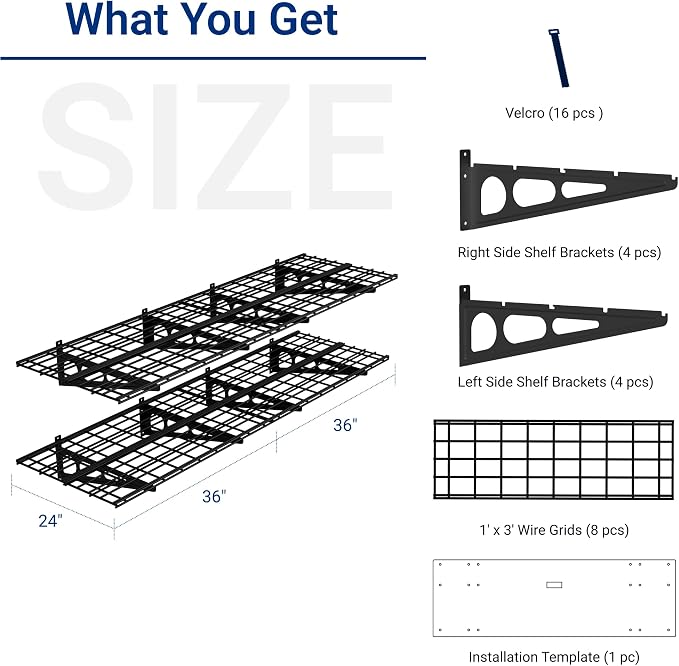 FLEXIMOUNTS 2-Pack 2x6ft Garage Shelving - Image 2