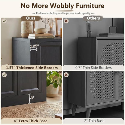157" W Modern Buffet Cabinet - Image 5
