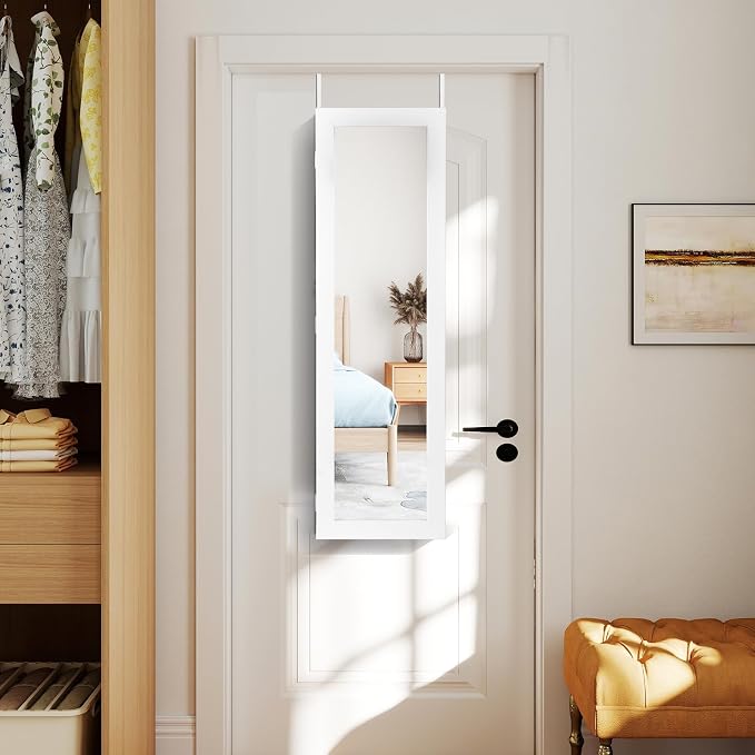 Giantex Wall or Door Mounted Jewelry Cabinet - Image 9