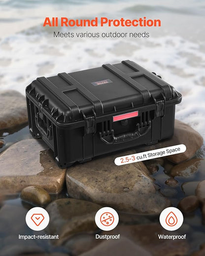 VEVOR Weatherproof Hard Case, Heavy Duty Protective Dry Box - Image 2