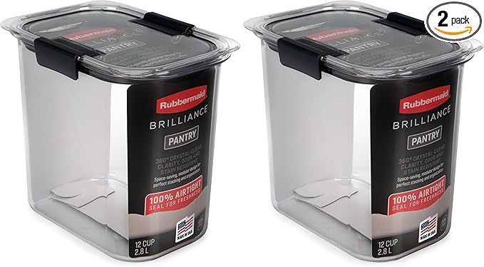 Rubbermaid Brilliance 12-Cup Airtight Food Storage Container by Rubbermaid
