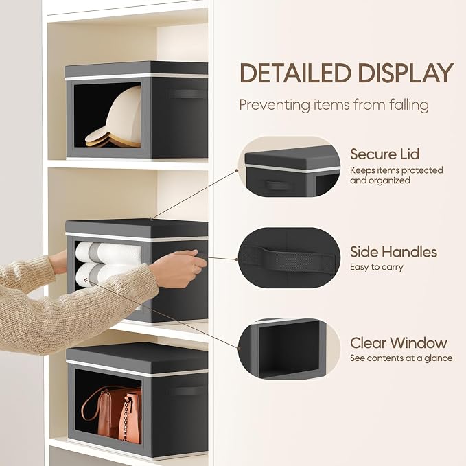 Homsorout Storage Bins with Lids - Image 6