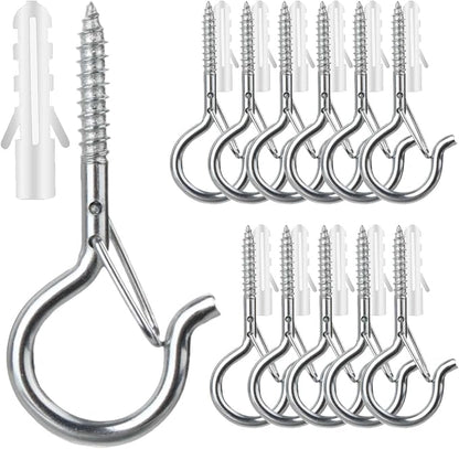 12 PCS Q-Hanger Hooks, Screw Hooks by FSAH