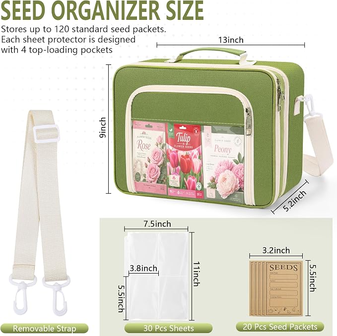 Seed Storage Organizer Binder, Seed Holder Organizer - Image 5