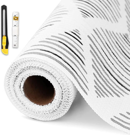 Drawer and Shelf Liner for Kitchen Cabinet, Non-Adhesive Cabinet Liner 12in x by GTJ