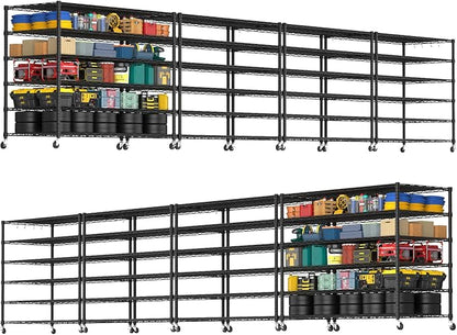 PrimeZone 6 Tier 80.7" H x 55.5" W x 24" D Wire Shelving by PrimeZone