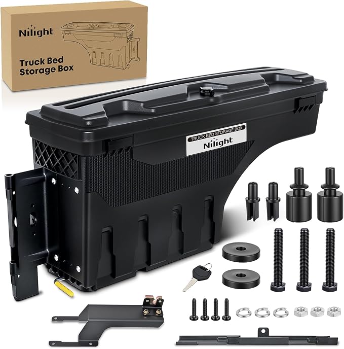 Nilight Truck Bed Tool Box Left Drivers Side Truck Tool Box Fit by Nilight