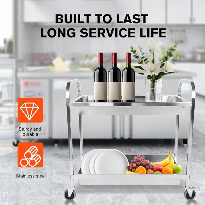 Stainless Steel Kitchen Cart - Image 4