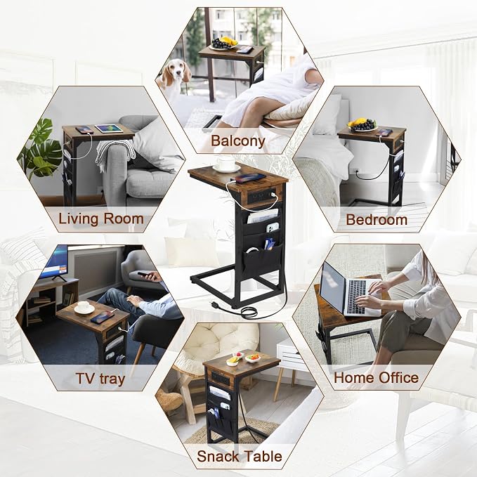 AMHANCIBLE C Shaped End Table - Image 8