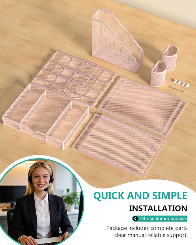 WALI Desk File Organizer, 4 Tier Desktop Paper Letter Tray Organizer - Image 9