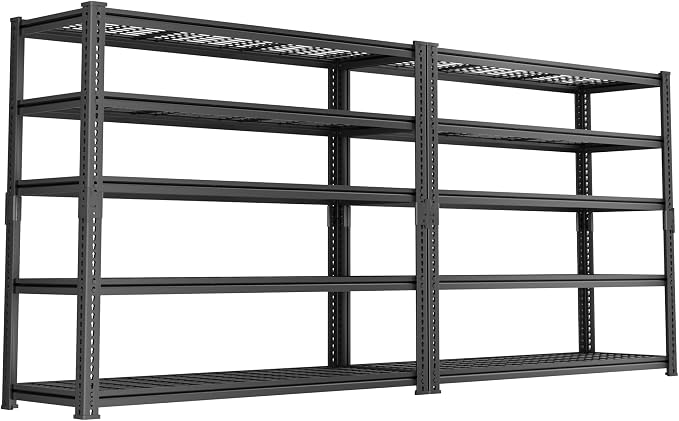 Storage Shelves 2PCS, Garage Shelving Heavy Duty 2800 LBS Capacity, 5 Tier by Unknown