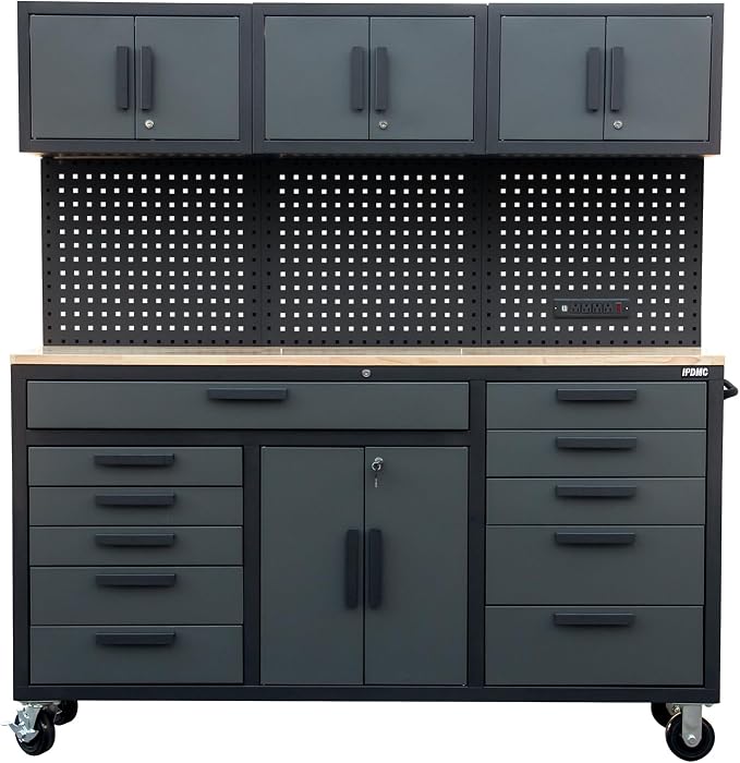 72in Rolling Tool Chest Cabinet Mobile Garage Workbench Heavy-Duty Tool Cabinet by Unknown
