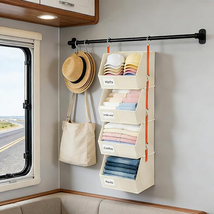 4 Pcs Modular Closet Organizer - Image 2