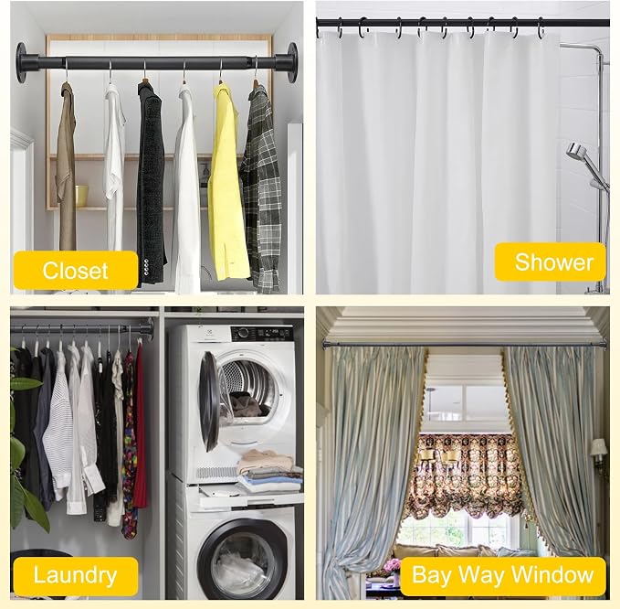 Closet Rod, 30 to 49 inch Adjustable Closet Rods - Image 7