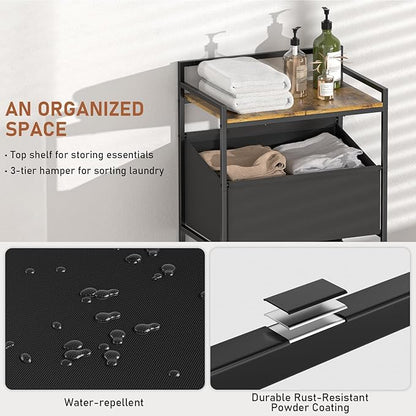 3-Tier Laundry Hamper Sorter - Image 4
