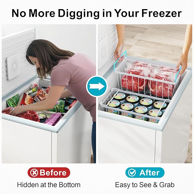 iSPECLE Deep Freezer Organizer Bins - Image 3