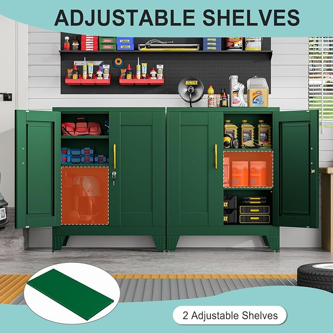 pozdeg 35.43" Metal Storage Cabinet - Image 5