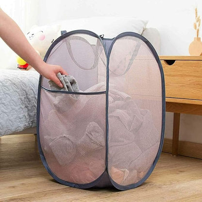 Larpur Pack of 3 Pop up Laundry Hampers, Collapsible Laundry Baskets, Portable - Image 4