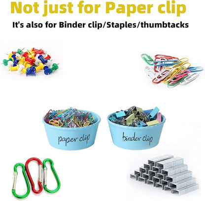ONTUBE Ceramic Paper Clip Holder and Binder Clip Holder Set - Image 3