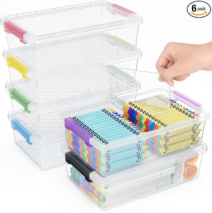 6 Pack Extra Large Pencil Box by GEOPHIA