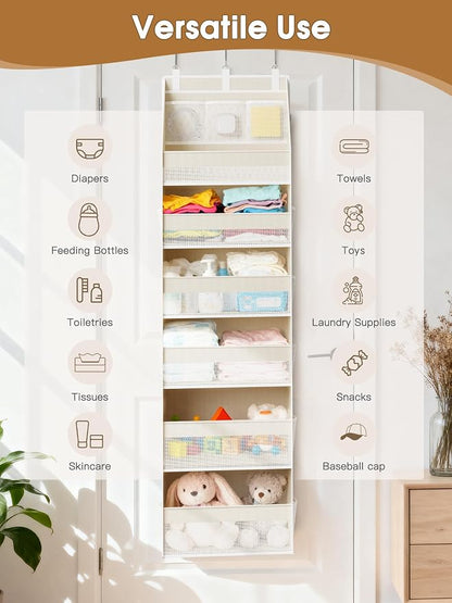 Criusia Over the Door Organizer, 6-Shelf Closet Hanging Storage - Image 9